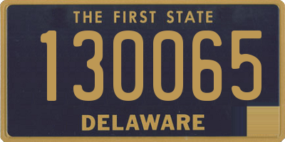 DE license plate 130065