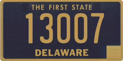 DE license plate 13007