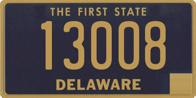 DE license plate 13008