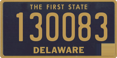 DE license plate 130083