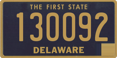 DE license plate 130092