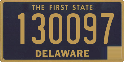 DE license plate 130097