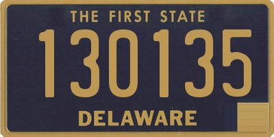 DE license plate 130135