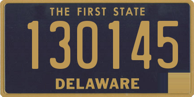 DE license plate 130145