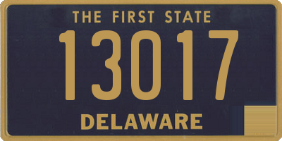 DE license plate 13017