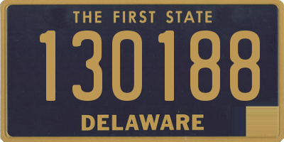 DE license plate 130188