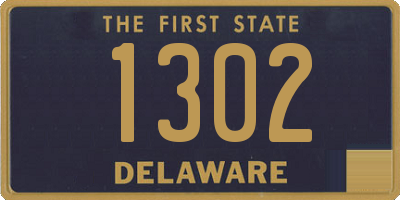 DE license plate 1302