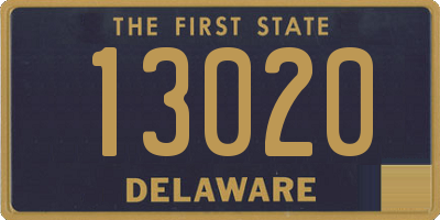 DE license plate 13020