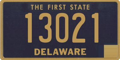 DE license plate 13021