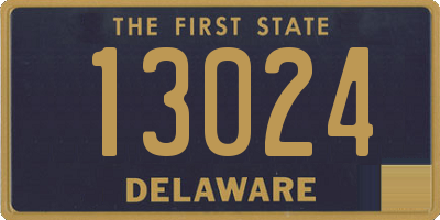 DE license plate 13024