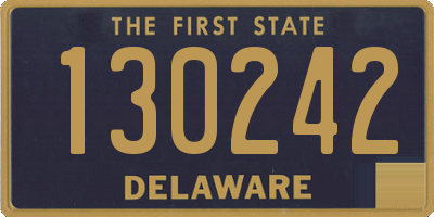 DE license plate 130242