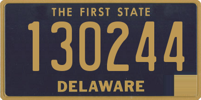 DE license plate 130244