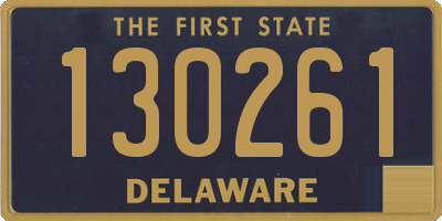 DE license plate 130261