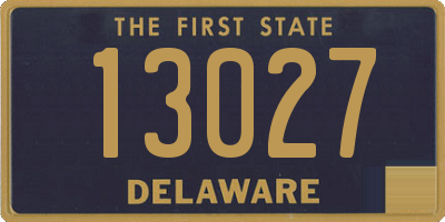 DE license plate 13027