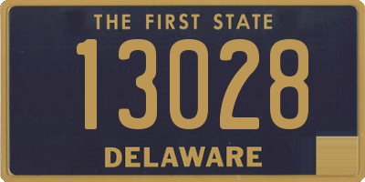 DE license plate 13028