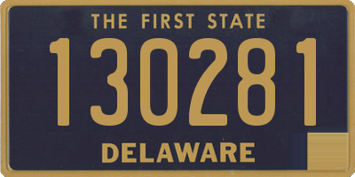 DE license plate 130281