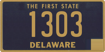 DE license plate 1303