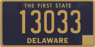 DE license plate 13033