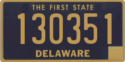 DE license plate 130351