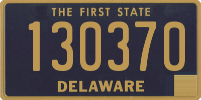 DE license plate 130370