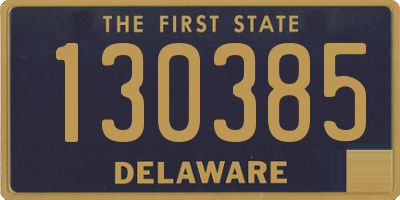 DE license plate 130385