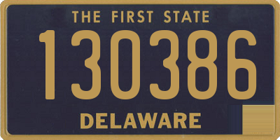 DE license plate 130386