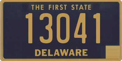 DE license plate 13041