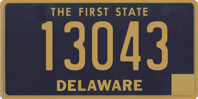 DE license plate 13043