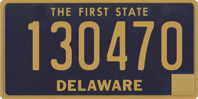 DE license plate 130470