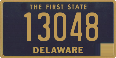 DE license plate 13048