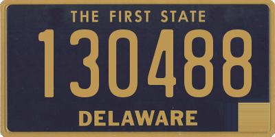 DE license plate 130488