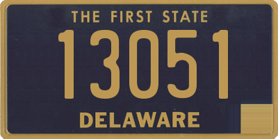 DE license plate 13051