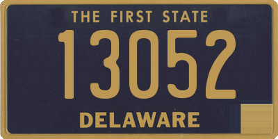 DE license plate 13052