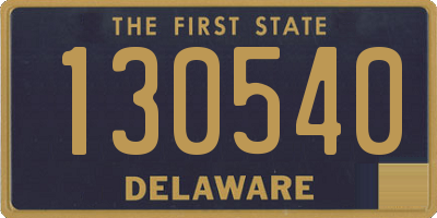 DE license plate 130540