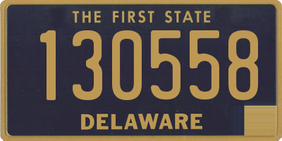 DE license plate 130558