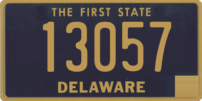 DE license plate 13057