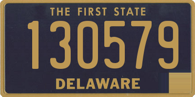 DE license plate 130579