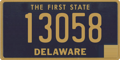 DE license plate 13058