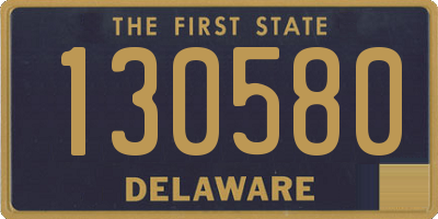 DE license plate 130580