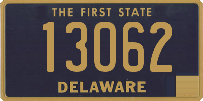 DE license plate 13062