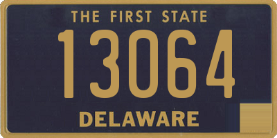 DE license plate 13064