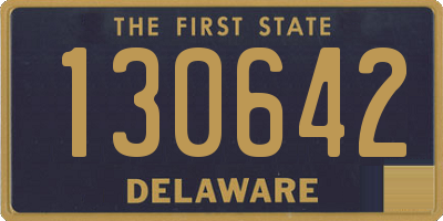 DE license plate 130642