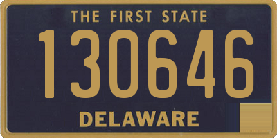 DE license plate 130646