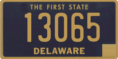 DE license plate 13065