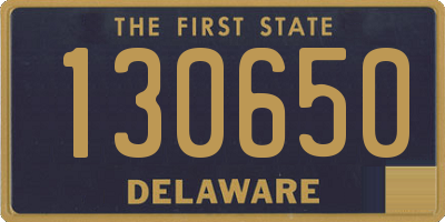 DE license plate 130650