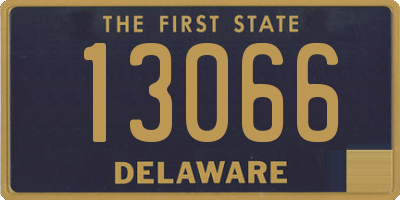 DE license plate 13066
