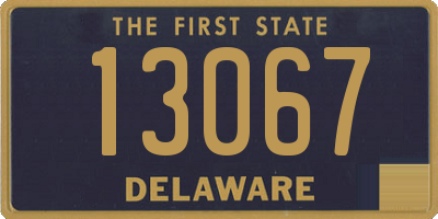 DE license plate 13067