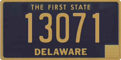 DE license plate 13071