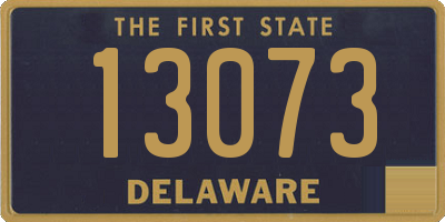 DE license plate 13073