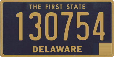 DE license plate 130754